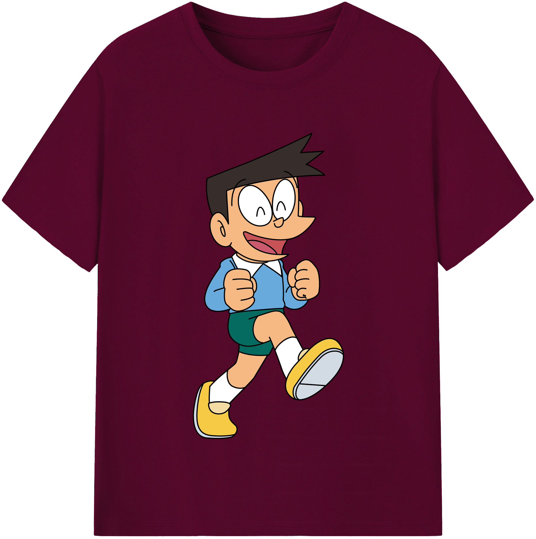 （画像用） ドラえもん 骨川 スネ夫 Doraemon Honekawa Suneo レディースカジュアルプリントTシャツ（綿100％）